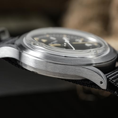 Image of TACTICAL FROG Militado 36mm Field Watch VH31 Japan Movt with Sweep Seconds Military Style Men's Watch with Nylon Strap, 100M Waterproof - ML13 /ML14 Series