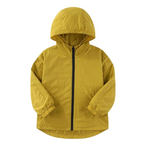 Image of Feidoog Toddler Boys Girls Jacket Windbreaker Hooded Zip Up Outerwear Coat