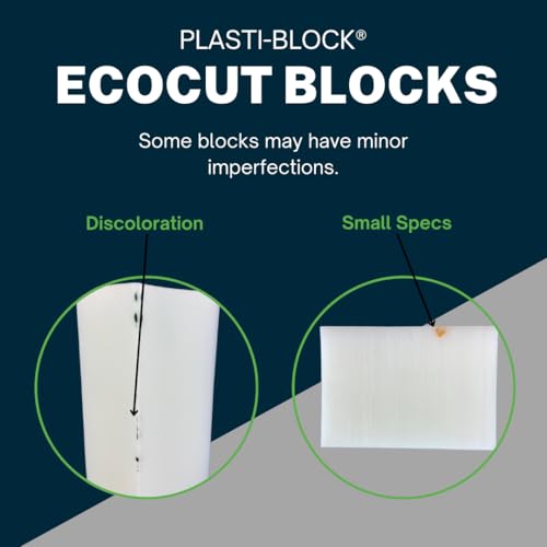 Image of Eco-Cut: High-Density Polyethylene (HDPE) Plastic Block 2 inch x 3 inch x 6 inch - for Machining, Home Improvements, Prototypes, DIY Projects, Engineering