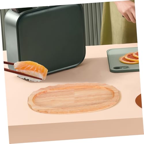 Bandeja Oval de Madera para Sushi 30x12cm miniatura 6