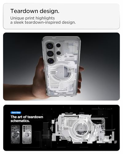 Image of Spigen for Galaxy S26 Ultra Case, Ultra Hybrid MagFit [Anti-Yellowing] [Compatible with MagSafe] [Fast Wireless Charging] - Zero One White