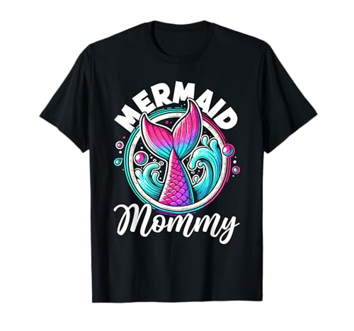 Mermaid Mommy Mother's Day Parent Mermaid Mom Shell Outfit T-Shirt