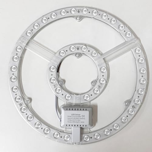 VOLTIX Corina Circolina Modulo LED di Ricambio Circolare 48W, 220V, Ultra Slim per Plafoniere a Calamita (48, Watt)
