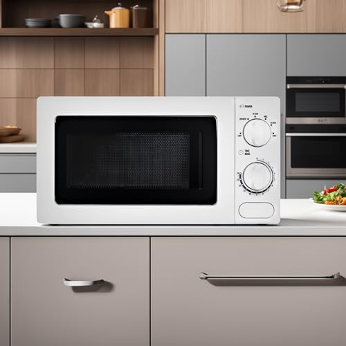 Haden 17L White Microwave - Compact, Versatile, and Elegant 700W Countertop Microwave with Safety Lock, 6 Power Levels, and 30-Min Timer - Perfect for Small Kitchens and Caravans - Image 6