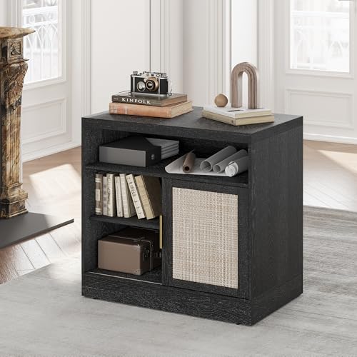 Rattan-Style 32 Sliding Door Office File Cabinet