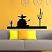 Produktbild Luzhenyi Wandtattoo Vinyl Aufkleber Silhouette Mexican Man Aufkleber Home Decor Wandbild Wanddekor Wandtattoos Wohnzimmer 115X58 Cm