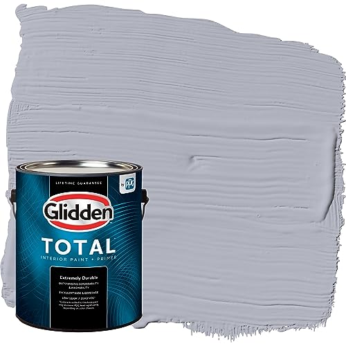 Glidden Total Interior Wall Paint & Primer All-in-One, Glistening Gray/Purple,