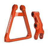 ZKSAD Motorcycle Rear Progression Triangle Suspension Linkage+Rear Linkage,Aluminum Rear Suspension Lift Kit for Sur Ron Light Bee S/X X160/X260,Orange