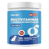 Multivitaminas y Minerales para Perros - 120 Masticables, Mayores y Cachorros
