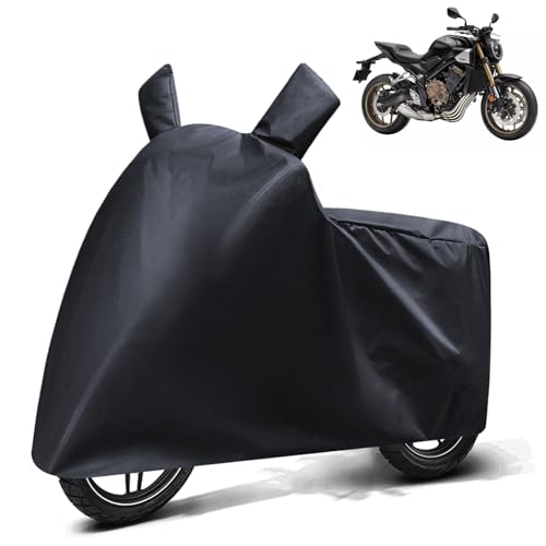 Image of FABTEC Waterproof Bike Body Cover Compatible with Honda Cb 650 R, A3 (Black)