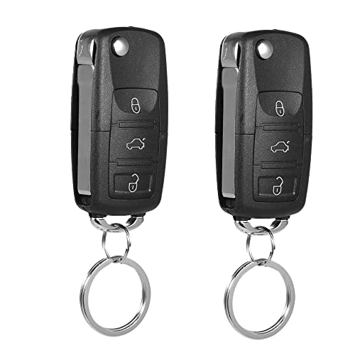 Universal Car Door Lock 4PCS,Geevorks 12V Door Lock Actuator Keyless Entry System with 2 Remote Controller (Remote 50-80m),Central Control Locking Kit with Trunk Release Button - Image 5