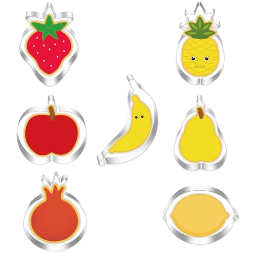 Fruit Cookie Cutter Set-7 Pieces-Dishwasher Safe Fondant Cookie Cutters for