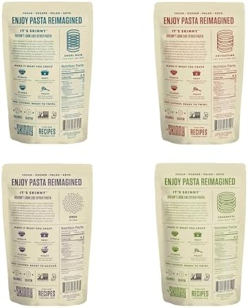 It’s Skinny Pasta Variety Pack - Pre-cooked Low Carb Pasta, Konjac Shirataki Noodles, Gluten Free Pasta, Vegan and Keto-Friendly (6-pack) - 1