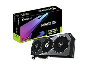 GIGABYTE Aorus Geforce RTX 4070 Ti Master 12G Graphics Card, 3X Windforce Fans, 12Gb 192-Bit Gddr6X, Gv-N407Taorus M-12Gd Video Card - Pci_E_X16