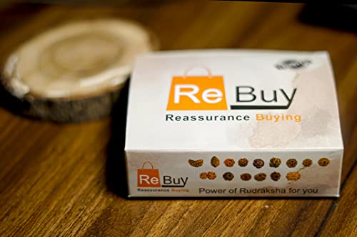 Image of REBUY 10 Mukhi Rudraksha Pendant Indonesian /Java Rudraksha Lab Certified Original Rudraksha Pendant for Men & Women, Origin Indonesian, Color Brown