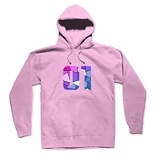 Hoodie 01 Number rose sweat unisexe idéal pour le weekend et cocooning