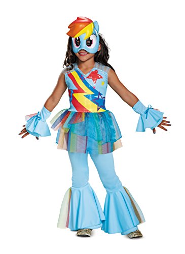 Rainbow Dash Movie Deluxe Costume, Blue, Small (4-6X)