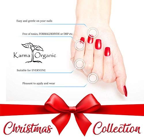 Karma Organic Beautiful Natural Nail Polish Set- Non-Toxic Nail Art, Vegan and Cruelty-Free Nail Paint (Pack of 7)