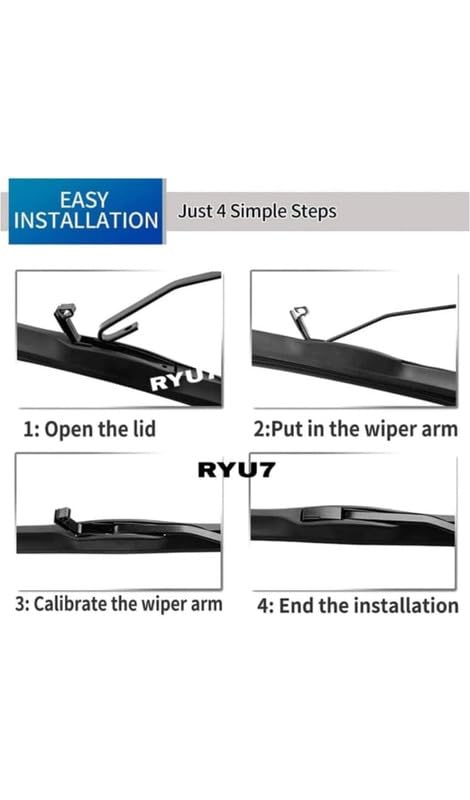 Image of Front Wiper Blades Compatible with Skoda Laura (2011-2015 Model)