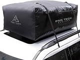 Voyager 18 Cubic Feet Waterproof Car Topper Luggage Carrier - Cargo Carrier for Top of Vehicle, Rooftop Cargo Bag Use with or Without Roof Rack, UV-Protected, 48 x 36 x 18 in, 4 Straps Included