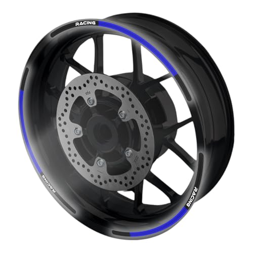 Kit décalcomanies jante jante 17" bleu réfléchissant pour moto Honda CBF650 2014-2020