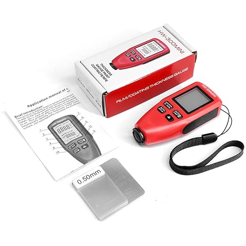 Medidor digital de espesor de recubrimiento para automoción, diseño compacto y precisión para medir la profundidad de pintura en coches, probador portátil para fabricación e inspección miniatura 5