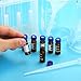 PATIKIL 20ml Autosampler Vial, 100 Pack HPLC/GC Vials 9-425 Lab Amber Vials Sample Vial Screw Cap Writing Patch White PTFE & Silicone Septa for LC Stamper