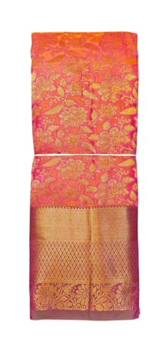 Image of VFCollections Women's Kanchipuram Silk Saree With Blouse Piece