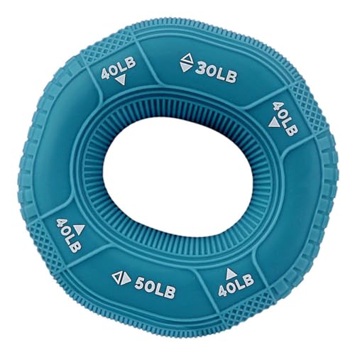 BESPORTBLE Círculo de Agarre Equipo fortalecedor de empuñaduras Dedos Grip Trainer Ejercitador de Agarre de Mano Entrenador de Agarre Manual de Silicona ejercitador de Mano Gel de sílice Blue