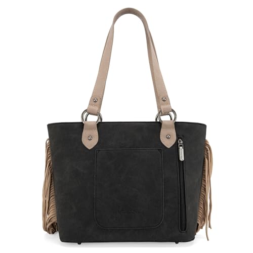 Image of Montana West Aztec Tote Bag for Women Embroidered Western Shoulder Purse and Wallet Set