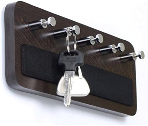 Quality wooden key holder big 5 Knobs for hanging all types of keys Key resting pad to prevent scratches on board.