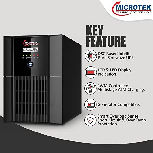 Image of Microtek JUMBO HOME UPS Model - JM SW 3500+ /24V (Working Power 2.8KVA /2240W)