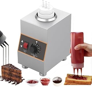 Commercial Chocolate Sauce Warmer | Adjustable Temp 86-185°F | Dual Heating Methods for Kitchen & Food Service | Perfect for Fondue, Desserts, & Events