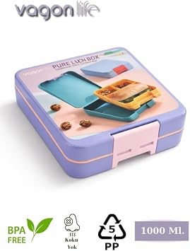 Vagonlife Beslenme Kutusu - Pure Lunch Box - 1 Litre (Lila)