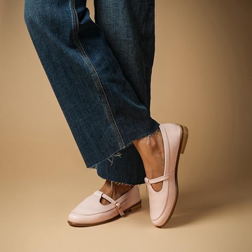 Image of Theater Sprout Mary Jane Flats for Women | Round Toe | Adjustable Strap | Minimal Everyday Comfort Shoes