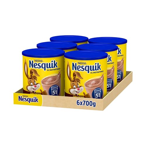 Nesquik NESTLÉ Instantáneo Cacao Soluble 700g Lata-Pack de 6