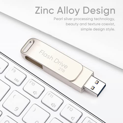 2Tb Usb Flash Drive, Usb Flash Drives, Thumb Drive, Portable Large Storage High Speed Jump Drive Memory Stick External Storage For Desktops Computer Laptop #TOP1