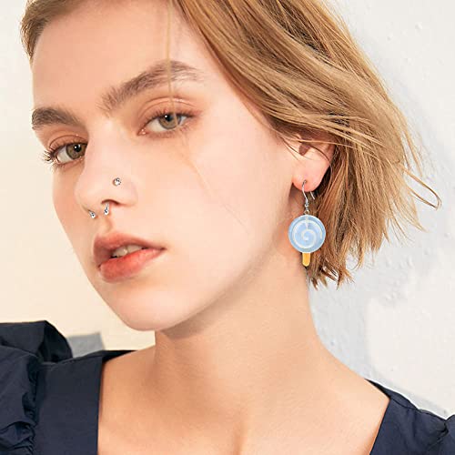 Bomogle 30 Pairs Cute Weird Fun Earrings For Women Kawaii Earrings Rainbow Sunflower Bottle Cheese Croissants Fries Food Drop Dangle Earring Set For Girls #TOP5