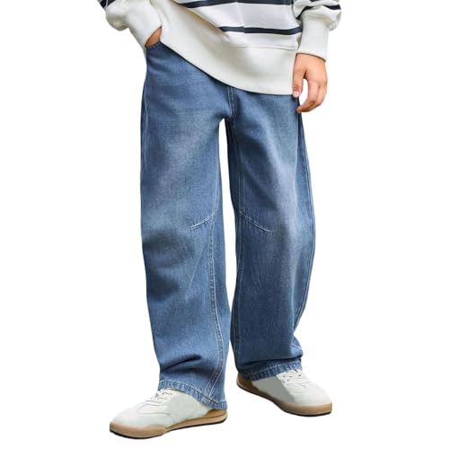 Pantalon enfant jean anti-trou à genoux renforcés pour garçon actif en mouvement