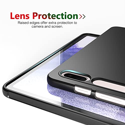 Galaxy Tab S8 Plus (2022),Galaxy Tab S7 Plus Case (2020), Thin And Soft Tablet Protective Cover For Samsung Galaxy Tab S8 Plus/S7 Fe/S7 Plus/ S8+/ S7+ 12.4 Inch, Black #TOP3