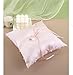 LABJULY Pink Ring Pillow with Bow, 7.8 inch Pink Ring Bearer Pillow for Wedding Ceremony