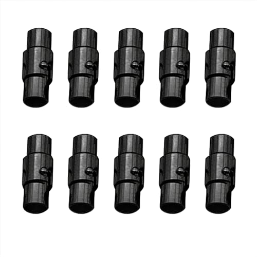 10 Pack Copper Clasps Cord End Caps Leathers Rope End Caps Jewelry Making Supplies for Necklace