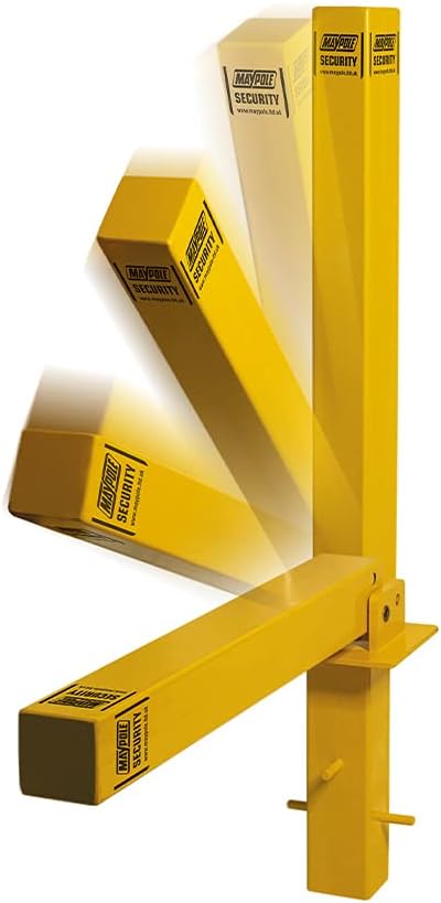 Maypole MP9739 Fold Down Security Post Concrete Set Type - Yellow