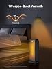 Calefactor eléctrico Pelonis de 1500W para interiores con termostato, oscilación y control remoto – Calefactor cerámico portátil para dormitorio, hogar y oficina debajo del escritorio 7