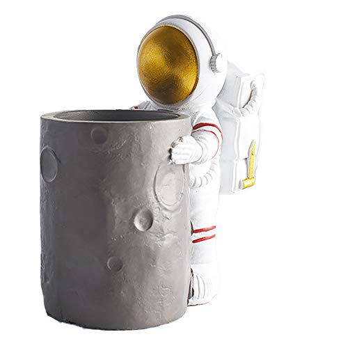 HEWXWX 2020 Nouvelle Figurine, Ornements d'astronaute, Cadeau créatif cendrier résine poupée Accessoires Mini modèle pour Bureau à Domicile Cadeau d'anniversaire Bureau,C Cover