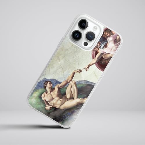 Coque en silicone pour iPhone 14 Pro Max Michel-Ange antichoc
