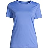 lands end women's shirts oxford Vielseitige Garderobenkleidung: Verkleiden Sie es nach oben oder unten, kombinieren Sie diese Crewneck-Tops mit anderen Kleidungsstücken für professionelle Tage bei der Arbeit oder als süße und lässige Loungewear zu Hause; kühlender Komfort der atmungsaktiven Baumwolle ist ideal für Workout-Kleidung, in der Sie schwitzen können; tragen Sie es beim Camping, Wandern, Joggen oder auf langen Spaziergängen; aus superweicher Pima-Baumwolle; dies ist das perfekte Kurzarm-Sommer-T-Shirt zum Tragen mit Shorts, über einem Tank, unter einem Kapuzenpullover oder mit Bikinioberteilen im Sommer und Frühling