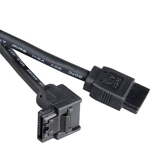 Cable SATA 3.0 6Gbps Redondo Akasa 100cm Negro