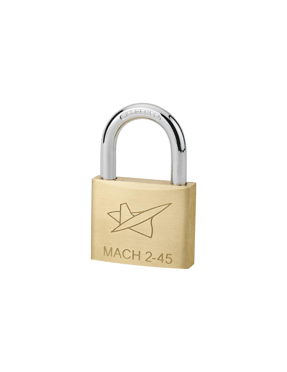 THIRARD 00021013 Cadenas FTH MH2 Padlock, Solid Brass Body and Hardened Shackle, 45mm Base, 2 Steel Toothed Keys, 45 mm