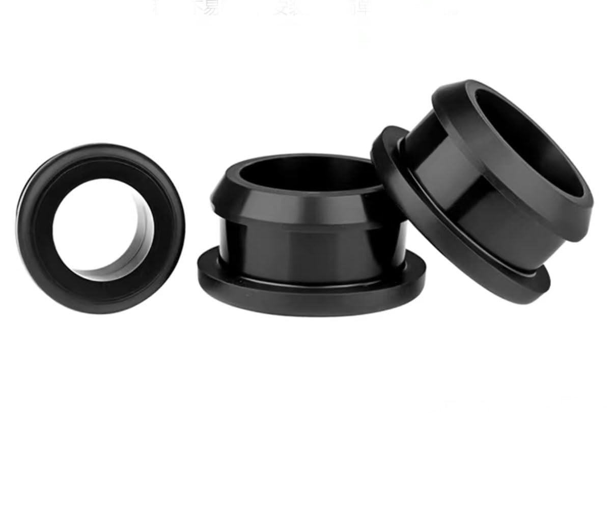 10 tappi in gomma nera con occhielli da 4,5 mm a 60,6 mm di diametro, per guarnizioni in gomma da cucina (44,6 mm)